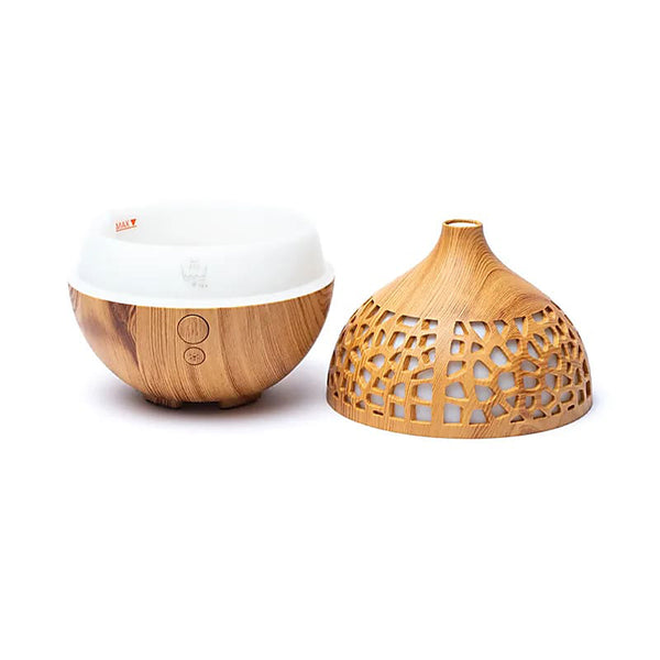 Ultraschall Diffusor Deco Round Holzoptik offen Ansicht