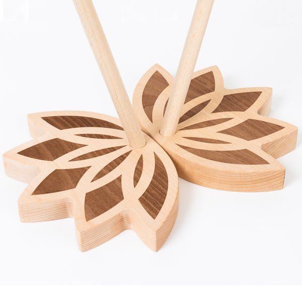 Klangspielständer Lotusblume aneinander gestellt