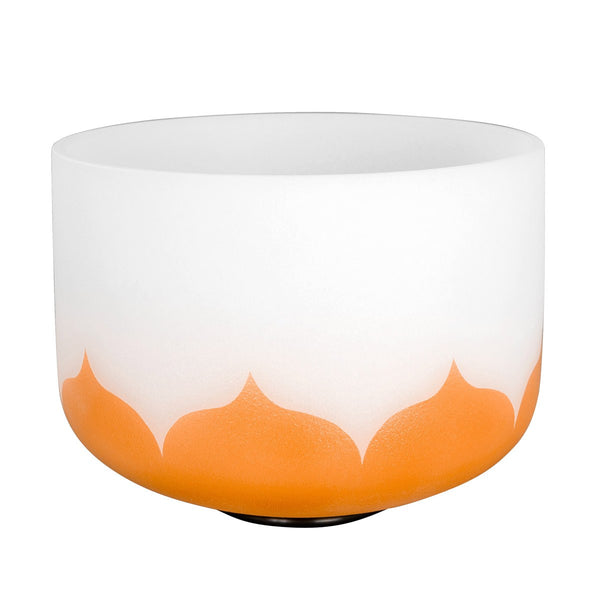 Sela Crystal Singinb Bowl Lotus Orange Sakral Chakra Ton D