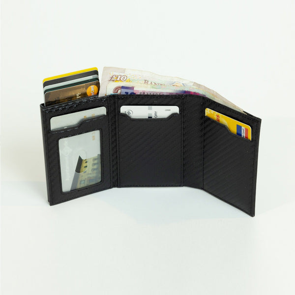 Geldbörse Blume des Lebens Carbon Innenleben