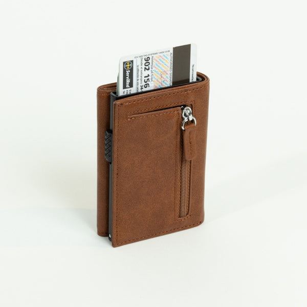 Geldbörse Leder Blume des Lebens Münzfach