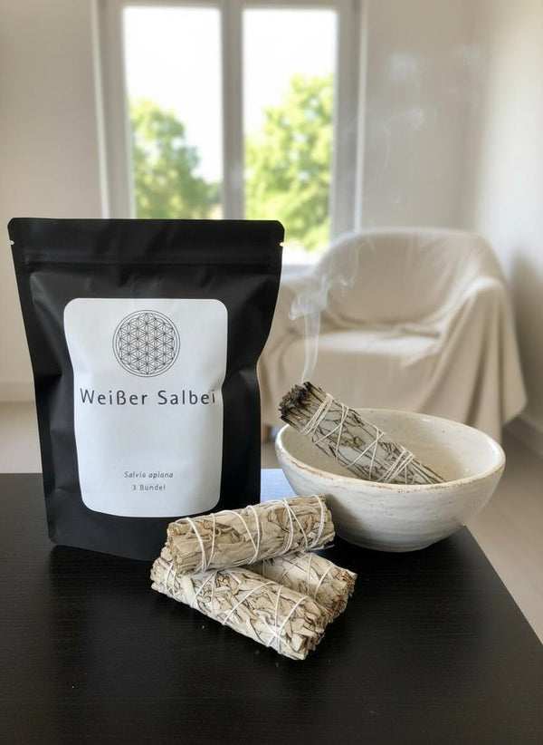3x Weißer Salbei – Räucherbündel für Reinigung & Rituale - 3 Bündel