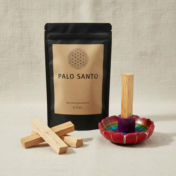 Palo Santo Räucherwerk‑Halter Lotus – Speckstein Halter für Räuchersticks