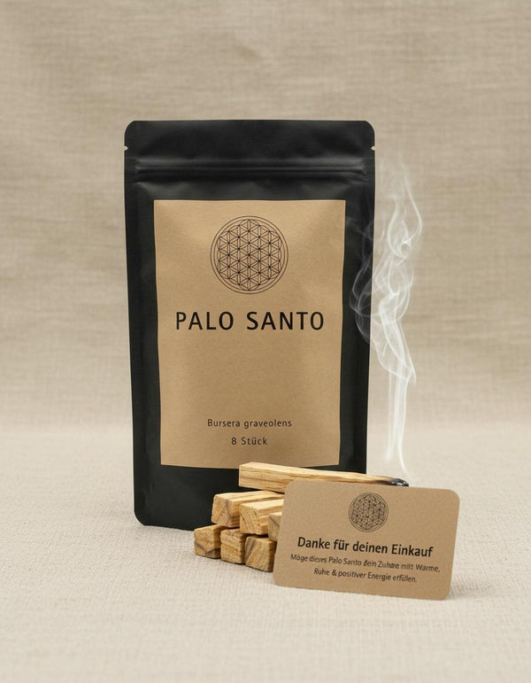 Palo Santo Räucherholz – 8 naturbelassene Sticks für Reinigung & Rituale