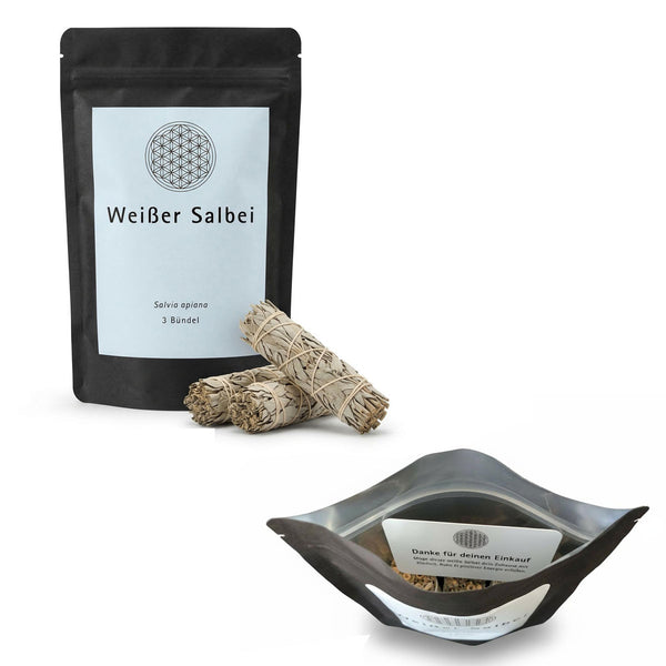 3x Weißer Salbei – Räucherbündel für Reinigung & Rituale - 3 Bündel