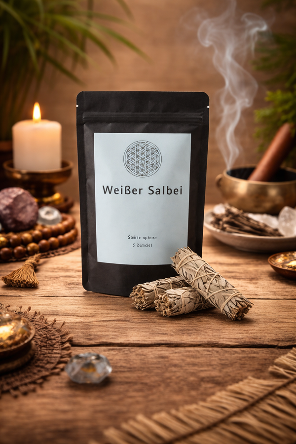 3x Weißer Salbei – Räucherbündel für Reinigung & Rituale - 3 Bündel