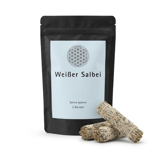 3x Weißer Salbei – Räucherbündel für Reinigung & Rituale - 3 Bündel