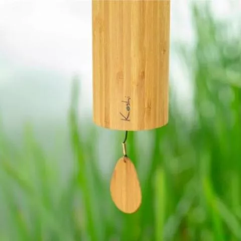 Senioren Koshi Klangspiel Erde/Terra Yoga Oberton Gartendeko Windspiel Wellness Entspannung Baby Klangtherapie Bambus 