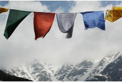 Gebetsflaggen Indien Himalaya
